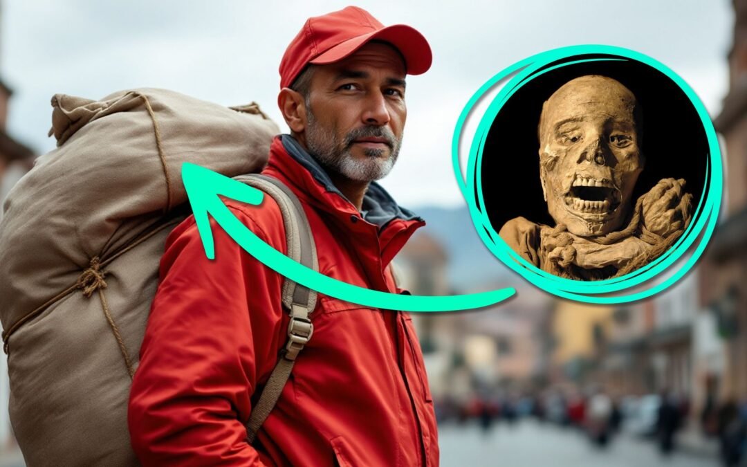 A Corpse Found In A Food Delivery Driver’s Bag Turned Out To Be An 800-Year-Old Mummy